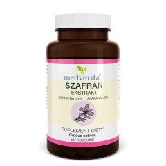 Medverita Szafran ekstrakt krocyna 10% safranal 2% - 90 kapsułek
