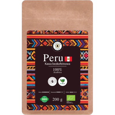 EcoBlik Kawa Arabica Peru BEZKOFEINOWA 200g EKO