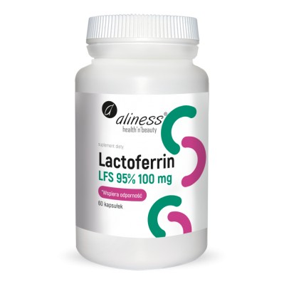 Aliness Lactoferrin LFS 90% 100 mg x 60 kapsułek