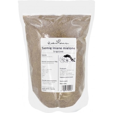 KUCHNIA ZDROWIA Siemię lniane mielone brązowe 1kg