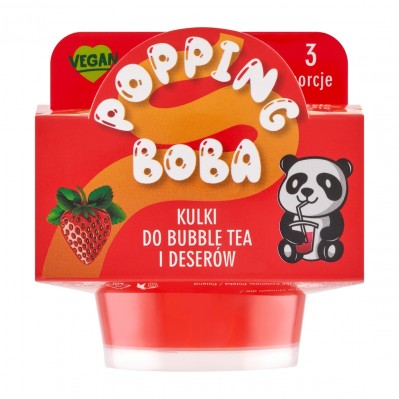 HOUSE of ASIA JOY Kuleczki do Bubble Tea o smaku truskawkowym 130g