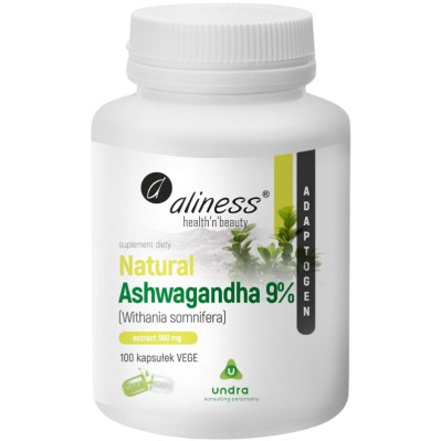 Aliness Natural Ashwagandha 560mg Extract 100 kapsułek