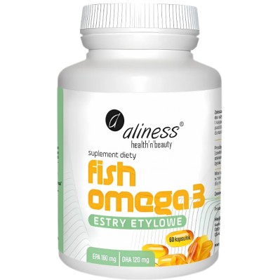 Aliness Fish Omega 3 ESTRY 180mg / 120mg 60 kapsułek