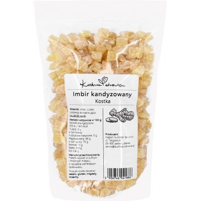 KUCHNIA ZDROWIA Imbir kandyzowany kostka 500g