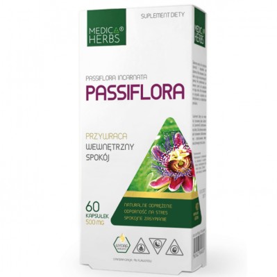 MEDICA HERBS PASSIFLORA 600mg 60 kapsułek