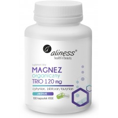 Aliness Magnez Organiczny TRIO 120mg z B6 100 kapsułek