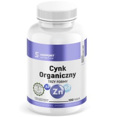 Cynk Organiczny Trzy Formy 100 kapsułek Insport Nutrition