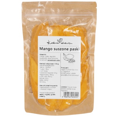 KUCHNIA ZDROWIA Mango suszone paski 500g