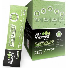 ALLHydrate Elektrolity Sticks JUNIOR Lemoniada 4,8g x 40 saszetek