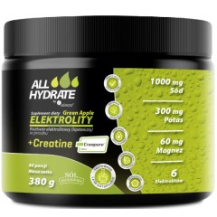 ALLHydrate Elektrolity + Creatine (Creapure) Green Apple 380g