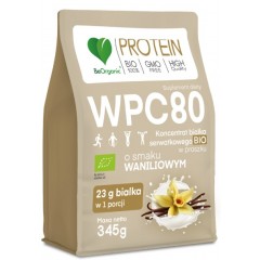 BeOrganic Białko serwatkowe WPC 80 345g Wanilia