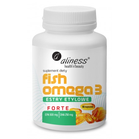Aliness Fish Omega 3 FORTE ESTRY 500mg / 250mg 90 kapsułek
