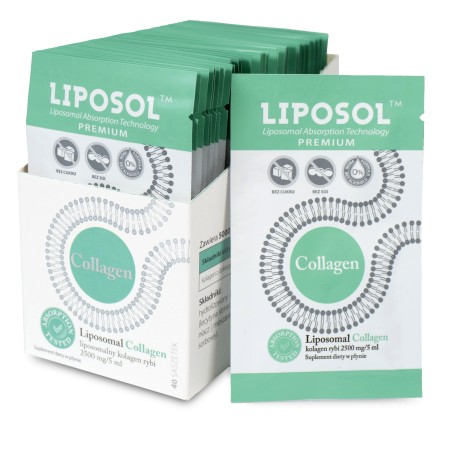 LIPOSOL Limosomalny Kolagen rybi 40 saszetek