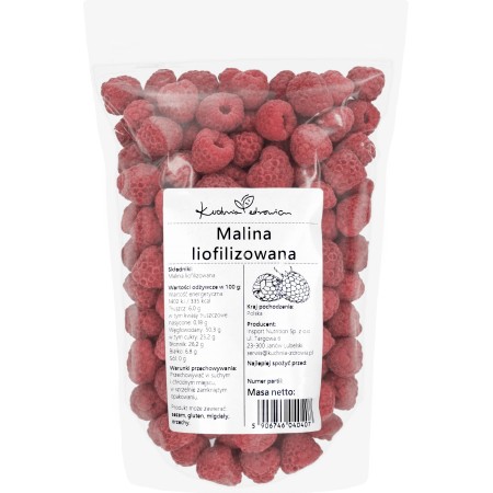 Maliny Liofilizowane 100g Kuchnia Zdrowia