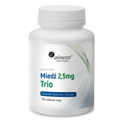 Aliness Miedź trio 2,5 mg x 100 vege tab.