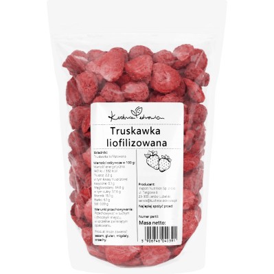 Truskawki Liofilizowane 100g Kuchnia Zdrowia