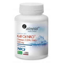 Aliness Krill Oil NKO OMEGA 3 500 mg 60 caps.