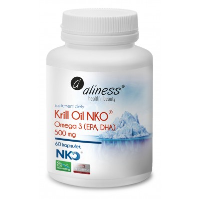 Aliness Krill Oil NKO OMEGA 3 500 mg 60 caps.
