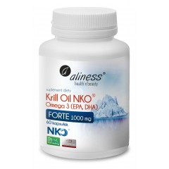 Aliness Krill Oil NKO OMEGA 3 1000mg FORTE 60 kapsułek