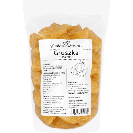 Gruszki Suszone 500g Kuchnia Zdrowia