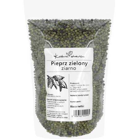 Pieprz Zielony Ziarnisty 100g Kuchnia Zdrowia