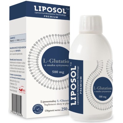 LIPOSOL Liposomalny L-Glutation 500mg 250ml smak cytrynowy