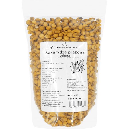 Kukurydza Prażona Solona 250g Kuchnia Zdrowia