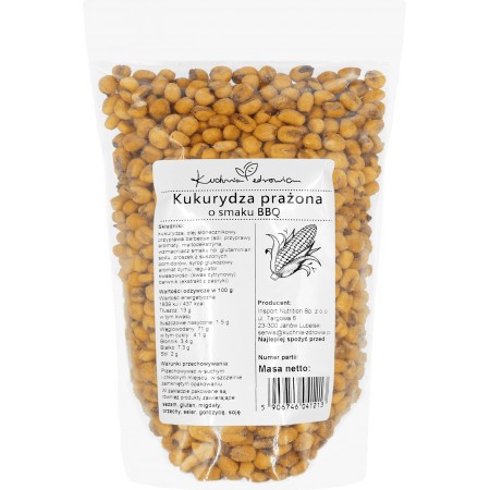 Kukurydza Prażona o Smaku BBQ 250g Kuchnia Zdrowia