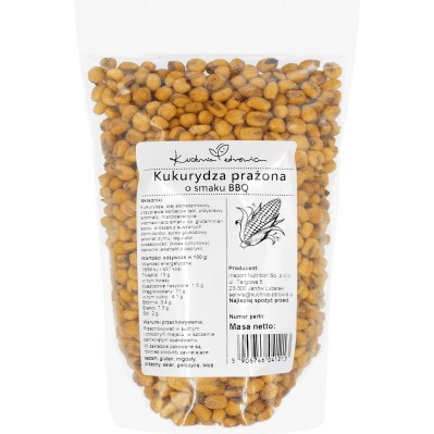 Kukurydza Prażona o Smaku BBQ 100g Kuchnia Zdrowia