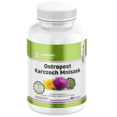 Ostropest Karczoch Mniszek 90 kapsułek Insport Nutrition