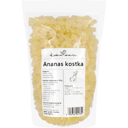 Ananas Kandyzowany w Kostce Kuchnia Zdrowia