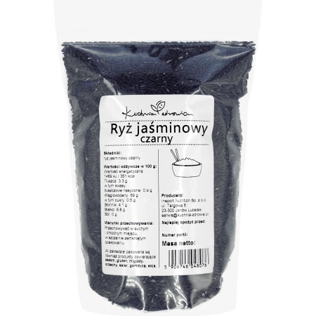 Ryż Jaśminowy Czarny 1kg Kuchnia Zdrowia