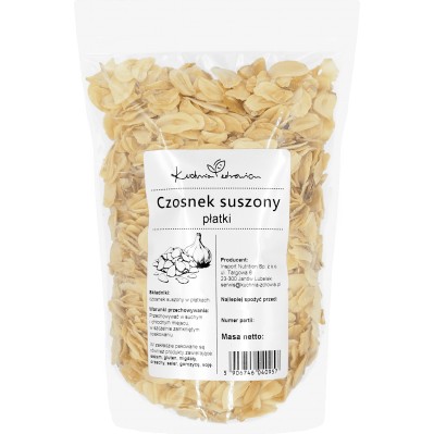 Czosnek Suszony Płatki 100g Kuchnia Zdrowia