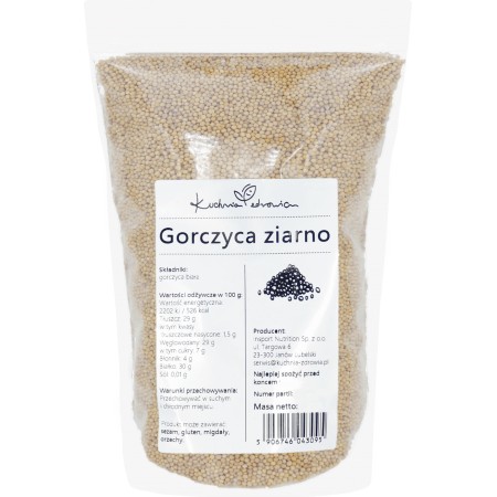 Gorczyca ziarno Kuchnia Zdrowia