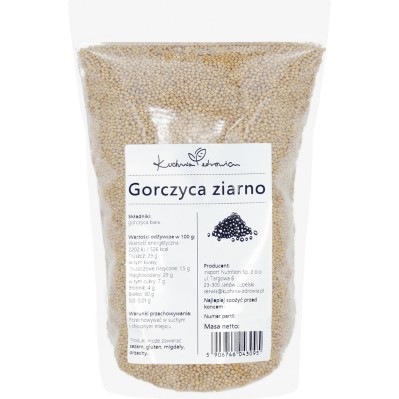 Gorczyca ziarno Kuchnia Zdrowia