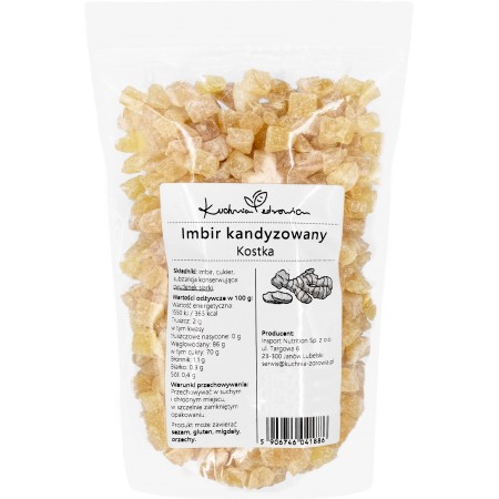 Imbir kandyzowany kostka Kuchnia Zdrowia