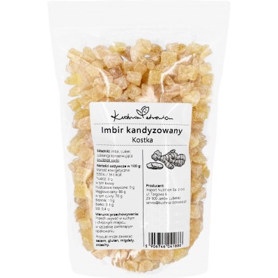 Imbir kandyzowany kostka Kuchnia Zdrowia