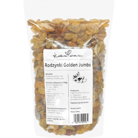 Rodzynki Golden Jumbo Kuchnia Zdrowia