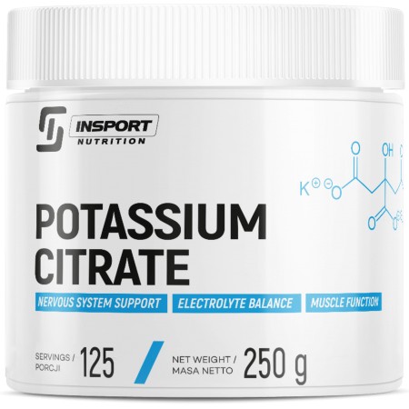 Cytrynian Potasu + Witamina B6 250g Insport Nutrition