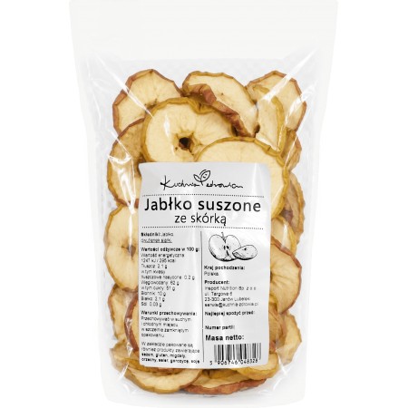 Suszone jabłka ze skórka Kuchnia Zdrowia