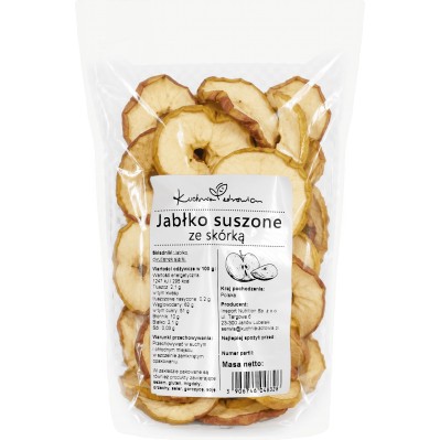 Suszone jabłka ze skórka Kuchnia Zdrowia