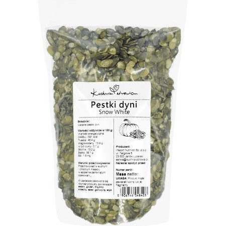 Pestki dyni łuskane Snow White Kuchnia Zdrowia