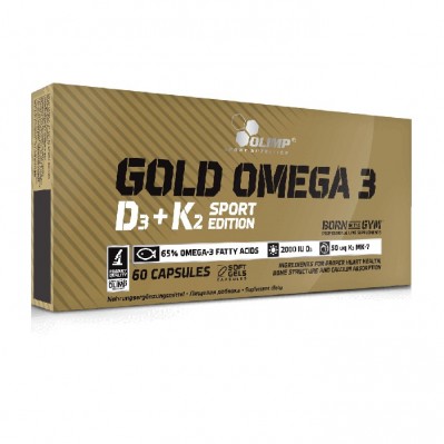 OLIMP GOLD OMEGA 3 D3 + K2 SPORT EDITION 60 caps.