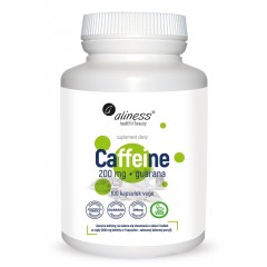 Aliness Caffeine 200 mg + guarana 100 vege caps.
