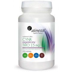 Aliness Cynk Organiczny Trio 15 mg x 100 tabl