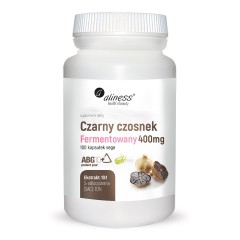 Aliness Czarny Czosnek Ferm 400 mg 100 vege caps.