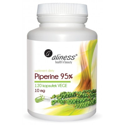 Aliness Piperine 95% 10 mg x 120 caps.