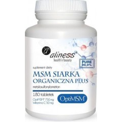 Aliness MSM Siarka organiczna Plus - 180 tabl.
