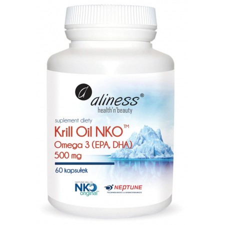 Aliness Krill Oil NKO OMEGA 3 500 mg 60 caps.