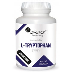Aliness L-Tryptophan 500 mg VEGE caps.